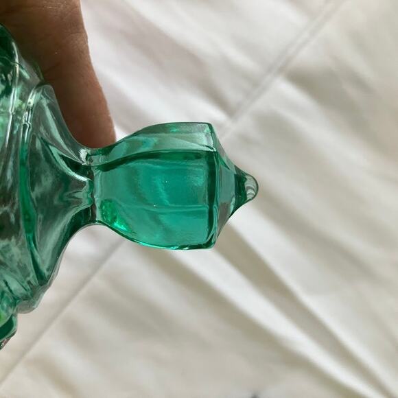 Vintage Viking Glass Dalzell Domed Lidded Cheese Butter Dish Pressed Glass Green - Picture 11 of 13